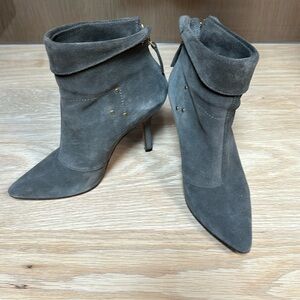 Jerome Dreyfuss Suzanne Suede Grey Ankle Boots